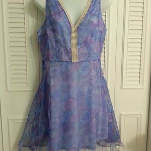 #76WD Elegant Lavender Dress